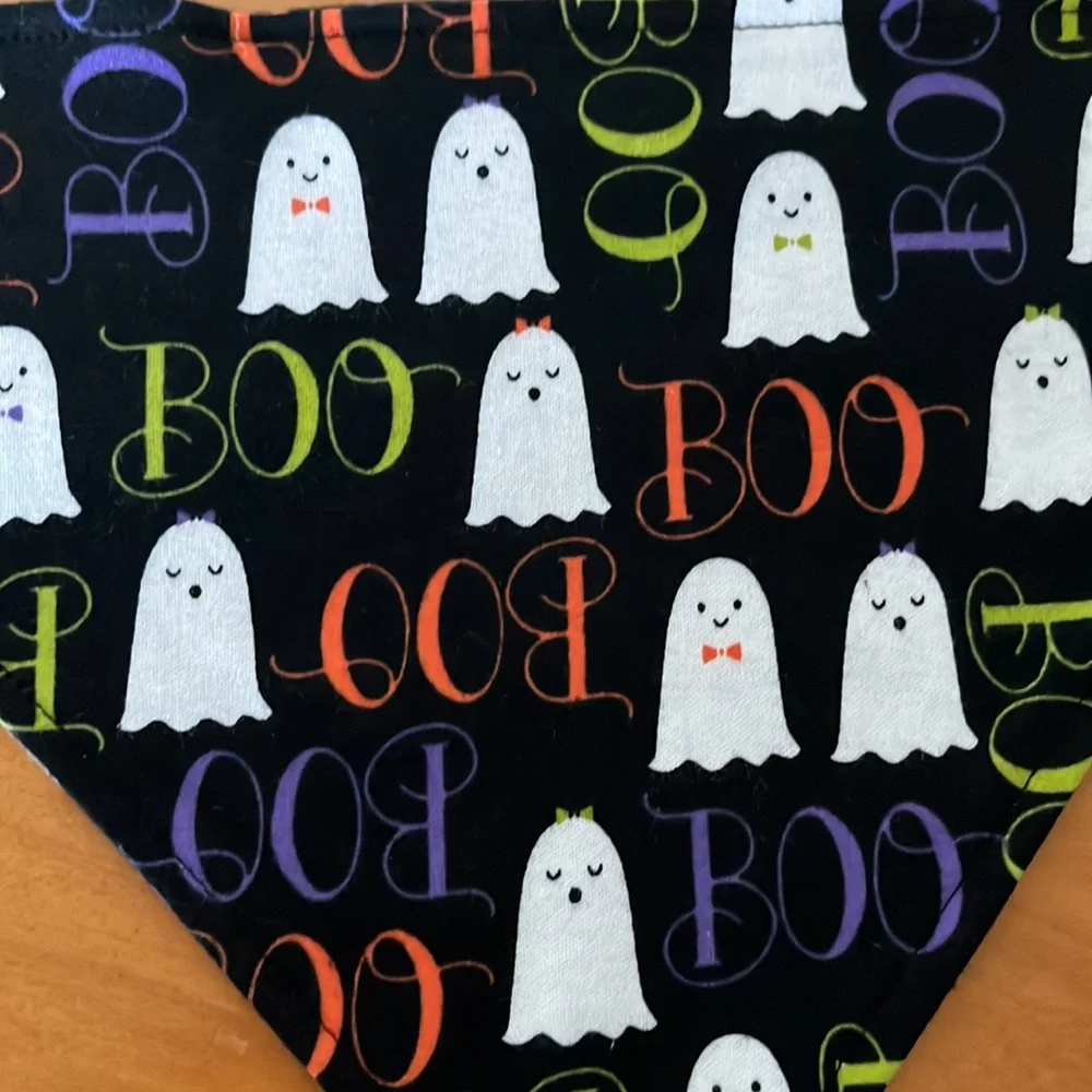 Halloween ghosts baby bandana bib